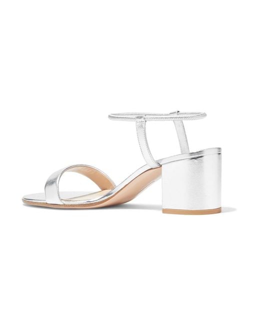 Gianvito Rossi White Nikki 60 Leather Sandals