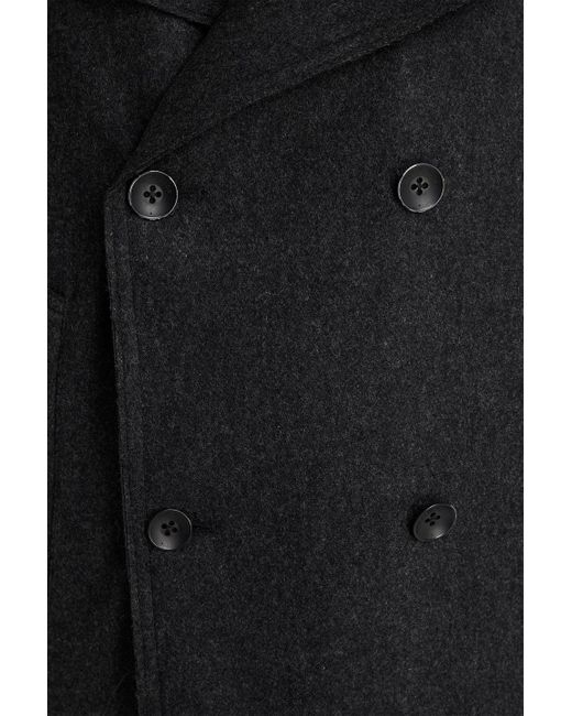 Rag & Bone Black Eddy Double-Breasted Wool-Blend Felt Jacket for men