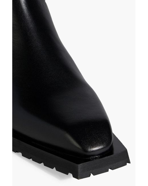 Stine Goya Black Gurly Leather Chelsea Boots