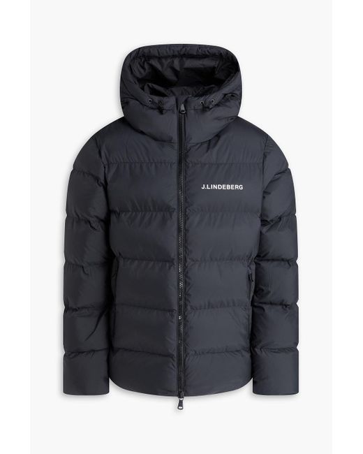 J.Lindeberg Black Barek Quilted Ski Jacket for men