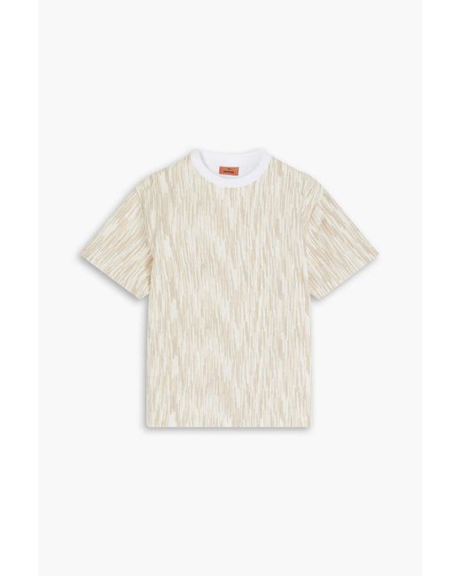 Missoni White Space-dyed Wool-blend T-shirt for men