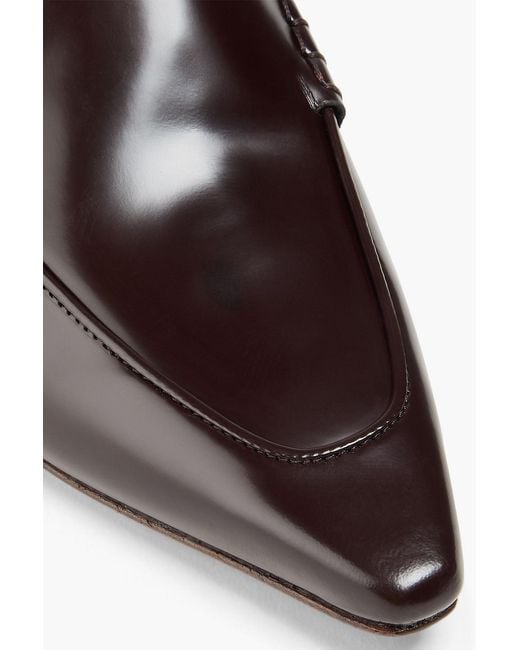 Vince Brown Samy Glossed-Leather Mules