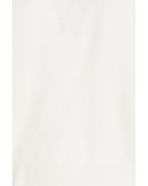 Vince White Wool-Blend Vest