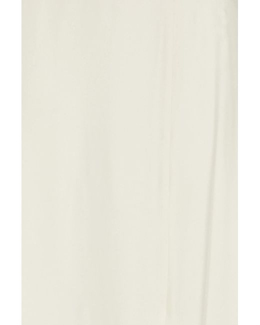 Rag & Bone White Ilana Silk-blend Twill Maxi Skirt
