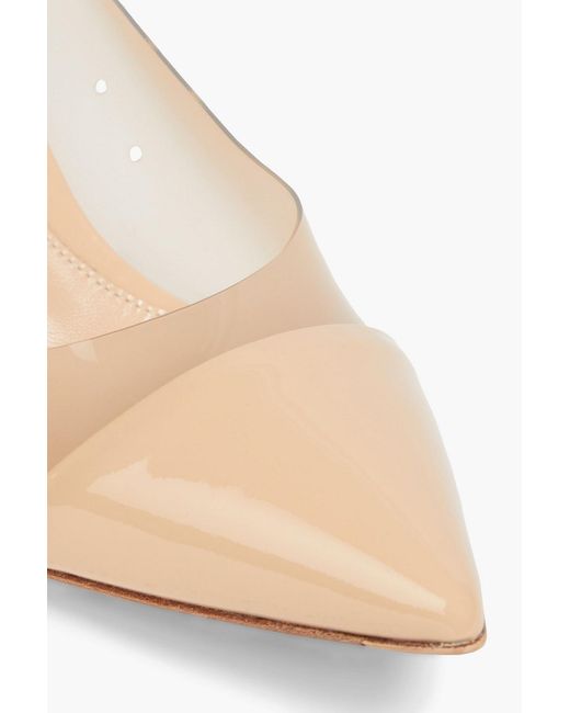 Gianvito Rossi Natural Plexi 55 Patent-leather And Tpu Pumps