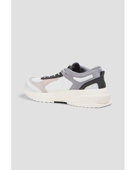 Athletic Propulsion Labs Blue Jogger Mesh And Suede Sneakers for men