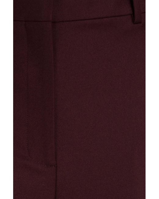 Theory Purple Wool Straight-leg Pants