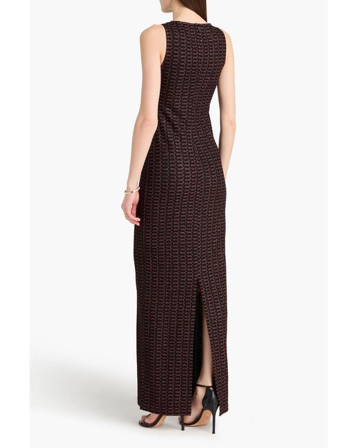 Missoni Purple Metallic Crochet-Knit Maxi Dress