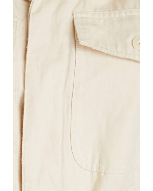 Alex Mill Natural Mel jumpsuit aus twill aus einer baumwoll-leinenmischung mit flammgarneffekt