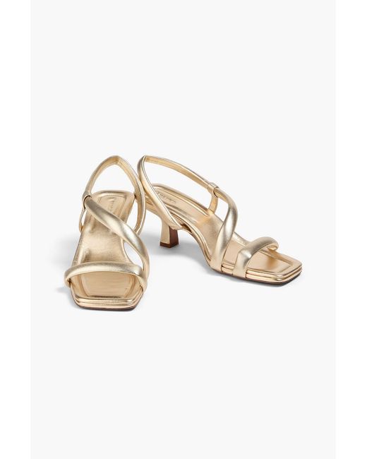 Vince Metallic Coline Leather Sandals