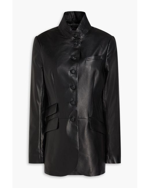 Rag & Bone Black Slade Leather Blazer