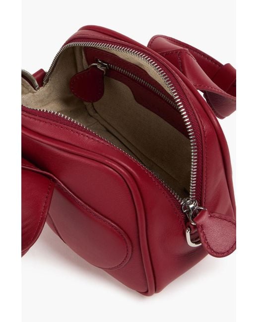 Courreges Red Schultertasche aus leder