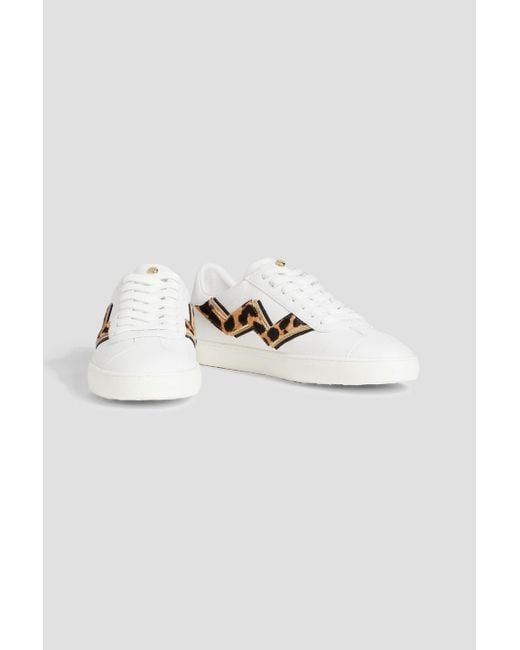 stuart weitzman daryl leather sneakers