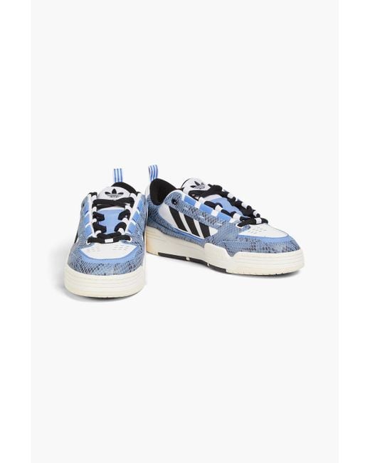 Adidas Originals Adi2000 sneakers aus glattleder und leder mit schlangeneffekt in Blue für Herren