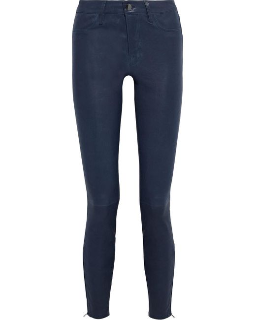 J Brand L8001 Stretch-leather Skinny 