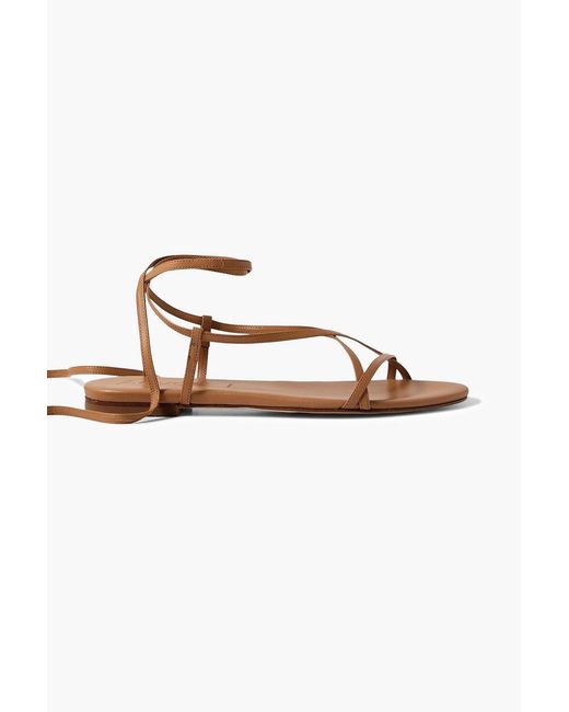 Aeyde Brown Penny Leather Sandals