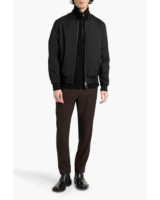 Dunhill Black Twill Bomber Jacket for men