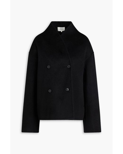 Loulou de Saison Black Meyer Double-breasted Wool And Cashmere-blend Felt Coat