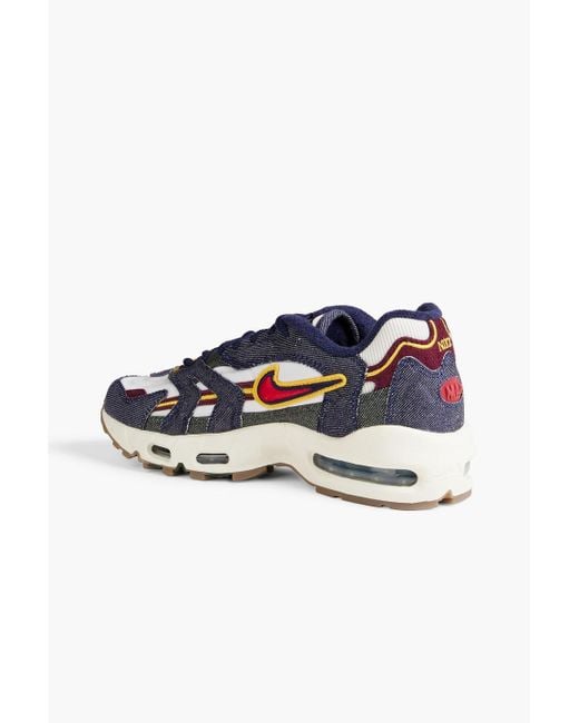 Nike Blue Air Max 96 Ii Denim And Shell Sneakers for men