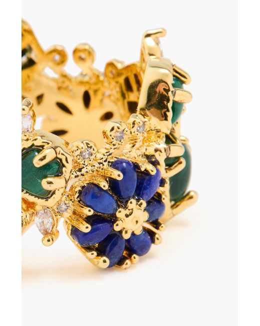 Zimmermann Metallic 14-karat Gold-plated Multi-stone Ring