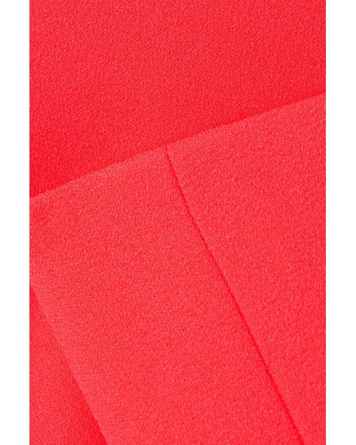 Alex Perry Red Strapless Stretch-crepe Midi Dress