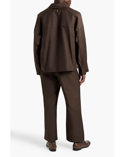 LE17SEPTEMBRE Brown Cotton-Blend Twill Jacket for men