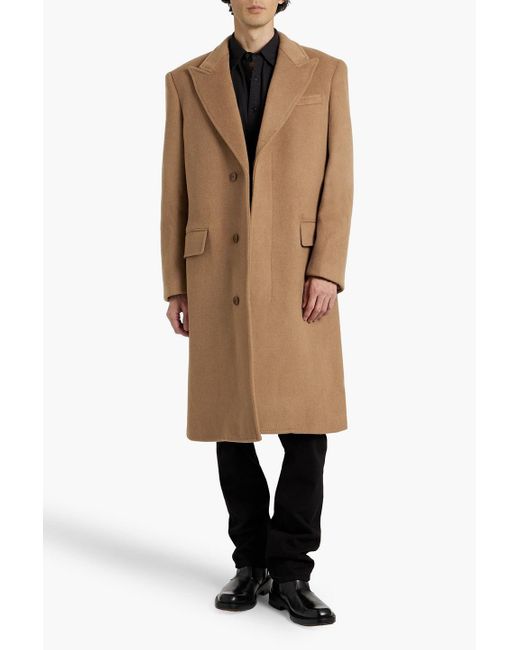 Alex Mill Natural Abram Wool-Blend Felt Coat for men