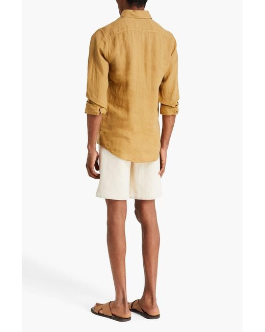 Frescobol Carioca Natural Antonio Linen Shirt for men
