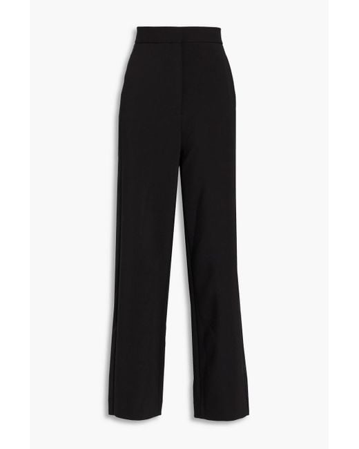 Sandro Black Crepe Wide-leg Pants