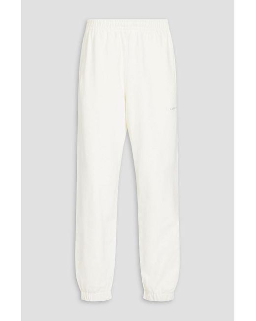 Adidas Originals White French Cotton-terry Sweatpants for men