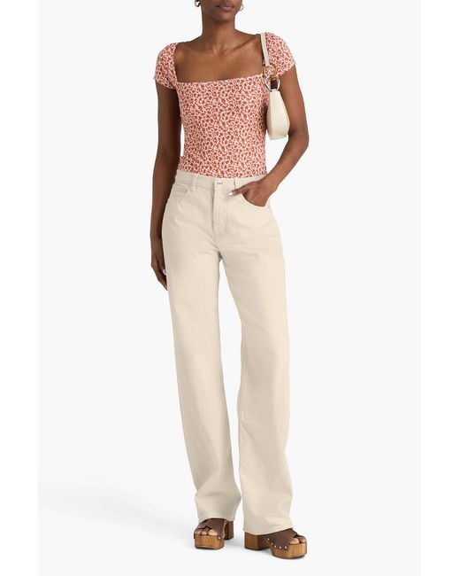ARMARIUM Natural Diletta High-rise Tapered Jeans