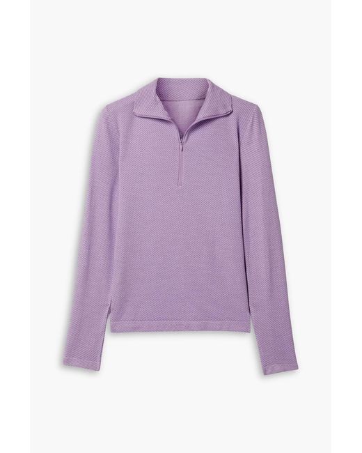 CORDOVA Purple Andora Striped Stretch-knit Base Layer