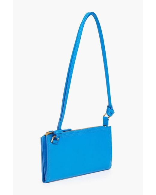 Jacquemus Blue Le Pichoto Leather Shoulder Bag