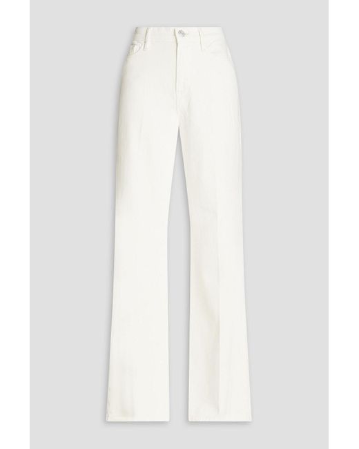 FRAME White Le Palazzo High-rise Wide-leg Jeans