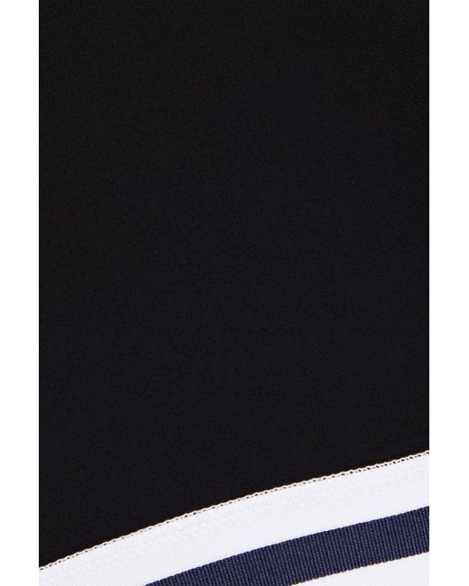 The Upside Black Hype linda gestreifter sport-bh aus stretch-material