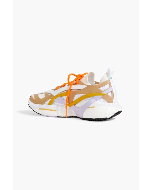 Adidas By Stella McCartney Natural Solarglide Neoprene, Mesh And Rubber And Sneakers