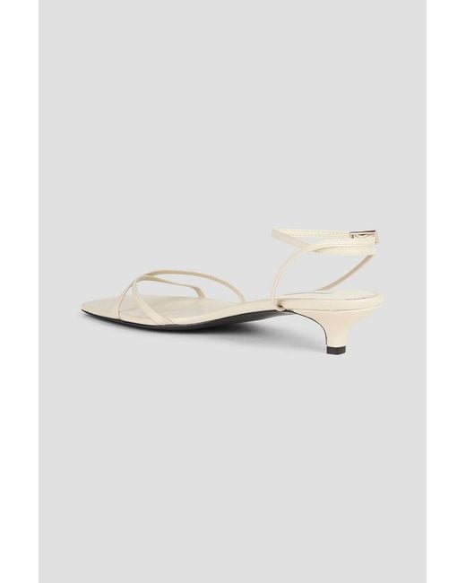 Totême White Leather Sandals
