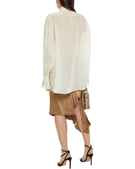 Helmut lang satin maxi skirt cheap