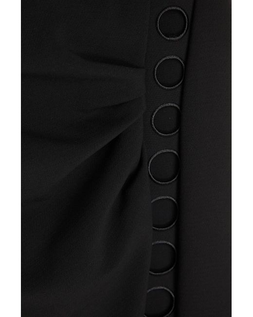Cult Gaia Black Capri Strapless Cutout Stretch-jersey Midi Dress
