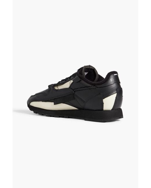 MAISON MARGIELA x REEBOK Black Project 0 Cl Memory Of V2 Mesh And Leather Sneakers