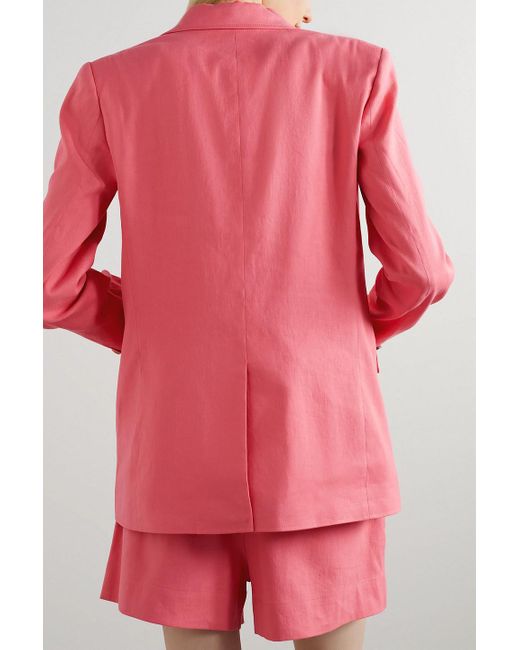 A.L.C. Pink Donovan Linen-blend Blazer