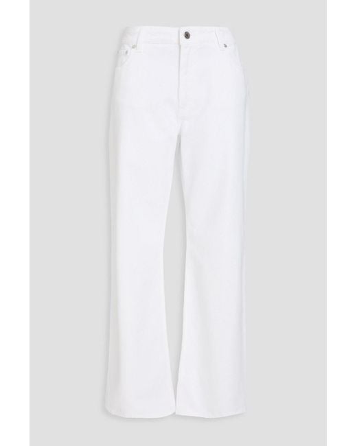 Missoni White High-Rise Wide-Leg Jeans