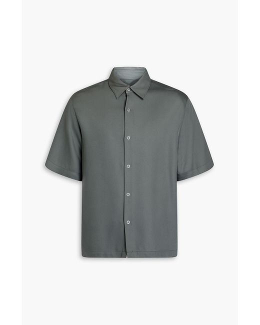Sandro Hemd aus twill aus einer lyocellmischung in Gray für Herren