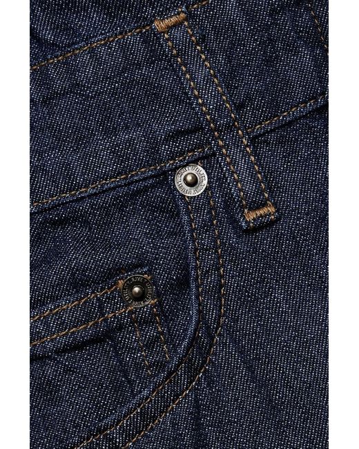Rivet Utility Blue Boyfriend Denim Jumpsuit