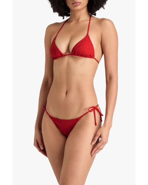 Zimmermann Red Low-Rise Bikini Briefs