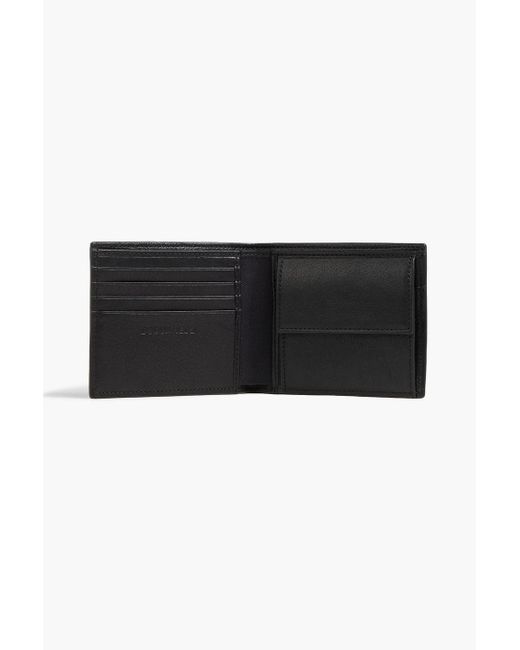 DSquared² Black Printed Pebbled-leather Wallet for men