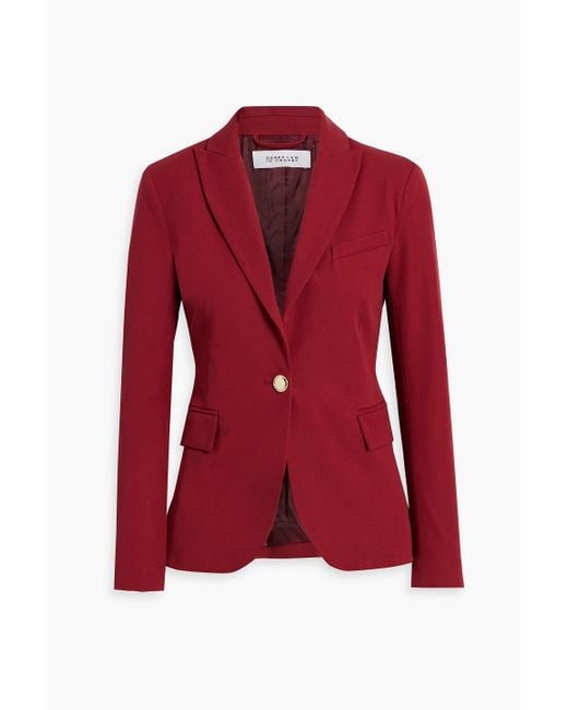 10 Crosby Derek Lam Red Allir Cotton-blend Twill Blazer