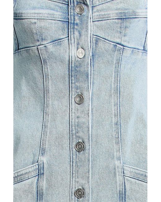 Isabel Marant Blue Vona Denim Mini Dress