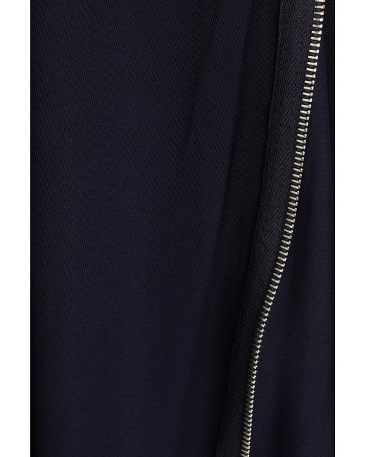 J.W. Anderson Blue Zip-detailed Jersey Maxi Dress