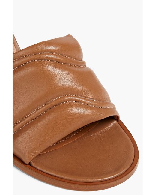 Atp Atelier Brown Napoli Leather Mules